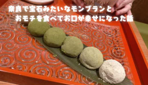 奈良で宝石みたいなモンブランとおモチを食べてお口が幸せになる